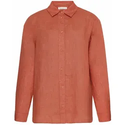 Knowledge Cotton Langarm Hemd W - Damen - Orange - XS