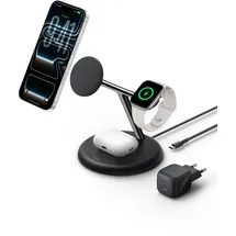 Belkin UltraCharge 25W Qi2 3in1 Charging Stand Black - Schwarz