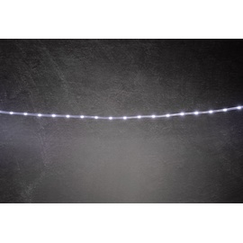 Trendline LED-Lichterschlauch Mini Außen 10 m kaltweiß mit Timer, 8 Lichteffekten