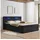 Juskys Boxspringbett Leona - Samt & Schwarz