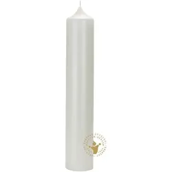 Jaspers Kerzen Kaminkerzen elfenbein 400 x 70 mm, 6 Stück
