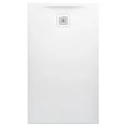 LAUFEN Pro Duschwanne H2129510770001 Marbond Ablauf kurze Seite hellgrau