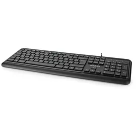 Nedis Kabelgebundenes Keyboard US-Layout (US-English) - USB-A | QWERTY |Numerische Tastatur
