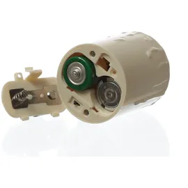 MARELIDA LED Grabkerze 11,5 cm beige 2 St.