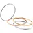 Elli Ring Damen Set Stapelringe Tri-Color in 925 Sterling Silber