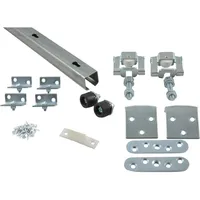 HBS Zimmerschiebetürbeschlag Set 40kg weiß