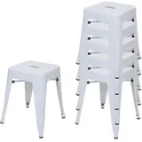 MCW Hocker A73 Metall 39 x 46 x 39 cm Weiß