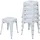 MCW Hocker MCW-A73 Metall weiß 6er Set