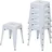 MCW Hocker MCW-A73 Metall weiß 6er Set