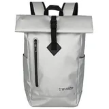 Travelite Basics Roll-Up Rucksack Plane Silver