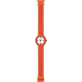 Hip Hop Uhr 32 mm Silikonarmband Orange
