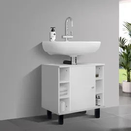 ML-Design Waschbeckenunterschrank 60 x 54 x 32 cm Weiß