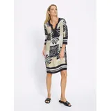 Heine Druck-Kleid Etuikleid Mehrfarbig 42