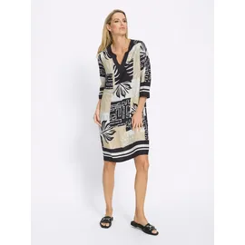 Heine Druck-Kleid Etuikleid Mehrfarbig 42