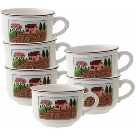 Villeroy & Boch Cappuccinotasse 0,33 l Bunt 6 St.
