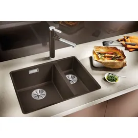Blanco Subline 340/160-F cafe + Handbetätigung + InFino
