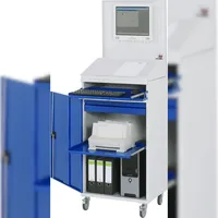 Rau Computer-Schrank 61, B650 xT520xH1895mm, mobil