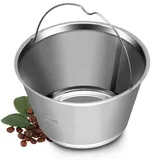 Wiederverwendbare Permanent-Kaffeefilter, kompatibel mit 2-6 Tassen Kaffeemaschinen und Brühen, für 4 Tassen Goldton Kaffeefilter und Papierfilter 4 cup basket filters edelstahl