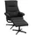 Homcom Relaxsessel mit Hocker Gepolstert 81 x 102 x 74 cm Schwarz