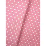 Baumwollstoff Punkte 9mm, Breite 145 cm, 9 Farben (Babyrosa, 50cm)