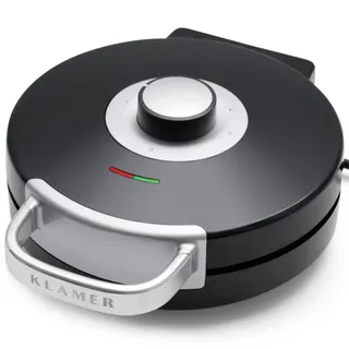 Klamer Waffeleisen Herzwaffel, Waffeln in Herzform, 5 Stufen, hochwertige Antihaftbeschichtung, leichte Reinigung, 1.000W, schwarz