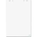 Herlitz Flipchart-Block, 20 Blatt, blanko, 680 x 990 mm 80 g-qm, holzfrei, mit Mikroperforation, gerollt - 5 Stück (10834133)