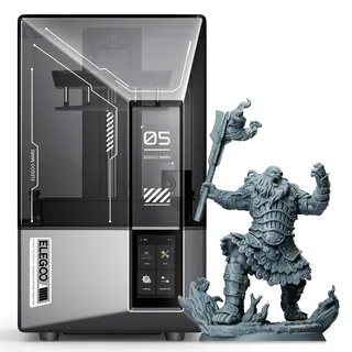 ELEGOO Mars 5 Ultra 9K Resin 3D Drucker, 150 mm/h Druckgeschwindigkeit, Intelligentes Auto-Leveling, Intelligente Fehlererkennung, WiFi-Datenübertragung, Druckvolumen 153,36 x 77,76 x 165 mm3