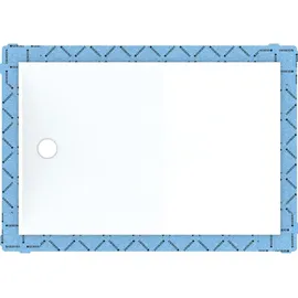 Geberit Setaplano 80x160 cm, Höhe 4,5 cm, weiß-alpin, 154.268.11.1