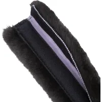 Christ Vorderzeugbezug Lammfell 75 cm, mit Klettverschluß - schwarz