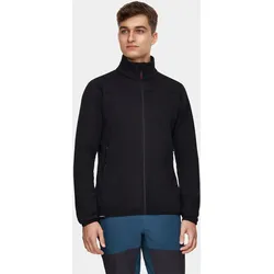 Fleecejacke Bergwandern Herren Alpinus Dettifoss SCHWARZ L