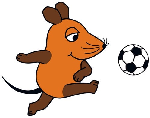 Die Maus Wandtattoo »Die Maus spielt Fußball«, selbstklebend