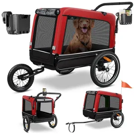 Kesser Boxer 3-in-1 Hundebuggy & Jogger rot
