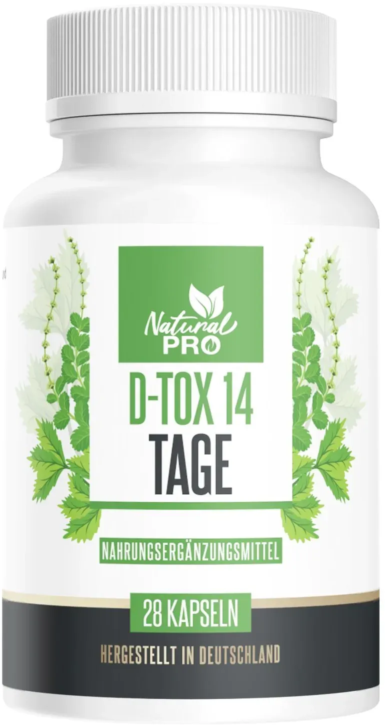 Natural Pro | D-Tox 14 Tage Nahrungsergänzungsmittel 28 Kapseln für 21,5 g