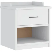 VidaXL Flurbank SANDNES Weiß 45x40x50 cm Massivholz Kiefer