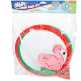 Toi-Toys Flamingo Tauchring Set 2 Stück - buntes Poolspielzeug 80cm