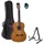 Fame 3/4 Konzertgitarren Set, Zeder Decke, Mahagoni Boden, Palisander Griffbrett, inklusive Gigbag, Stimmgerät, Gitarrenständer