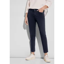 Chinohose, in Satin-Optik, Gr. 40 - Länge 26, deep blue, , 68002206-40 Länge 26