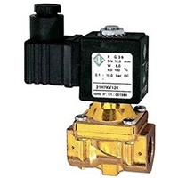 Riegler 2/2-MV,MS,NC,vorge.,24V DC,8W,FKM,G3/8,PN0,1-10bar