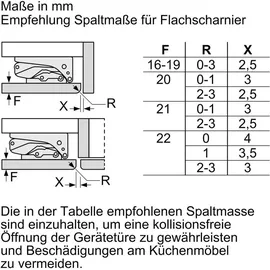Siemens iQ500 KI22LADD0 Einbaukühlschrank (110 l, 820 mm hoch)