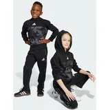 Adidas Seasonal Essentials Camo Fleece Jogginganzug Kleinkinder SCHWARZ|WEISS 110-116cm 5-6J