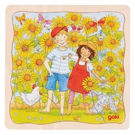 Gollnest & Kiesel GmbH & Co. KG Schichtenpuzzle Sonnenblumenfeld