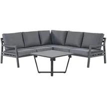 Beliani Vizzini Loungeset grau/schwarz