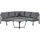 Beliani Vizzini Loungeset grau/schwarz