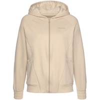 Bench. Loungewear Kapuzensweatjacke Damen beige Gr.32/34