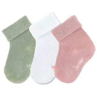 Sterntaler Baby-Söckchen 3er-Pack uni Bambus zartrosa