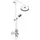 Axor Montreux Showerpipe 240 1jet Brushed Nickel (16572820)