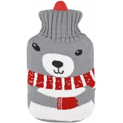 Wärmflasche Baby 1 l mit Rollkragenpullover Bezug