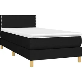 vidaXL Boxspringbett 100 x 200 cm Schwarz