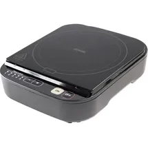 Iris Ohyama 2 in 1 Multikocher Schwarz Multifunktion, tragbar, Reiskochfunktion, mit Kochfunktion