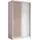 masseno Schwebetürenschrank LAMELLO 120 x 216 x 61 cm Weiß